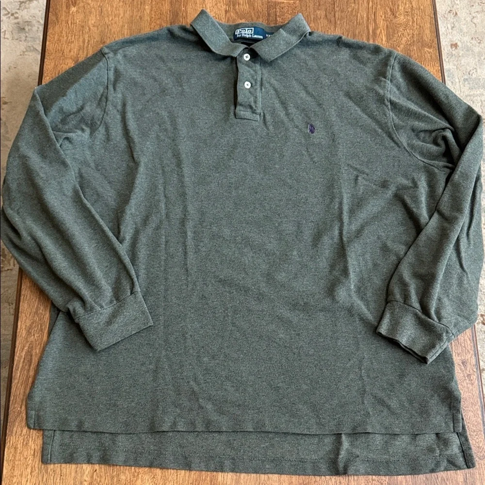 Ralph Lauren Dark Green Long Sleeve Polo